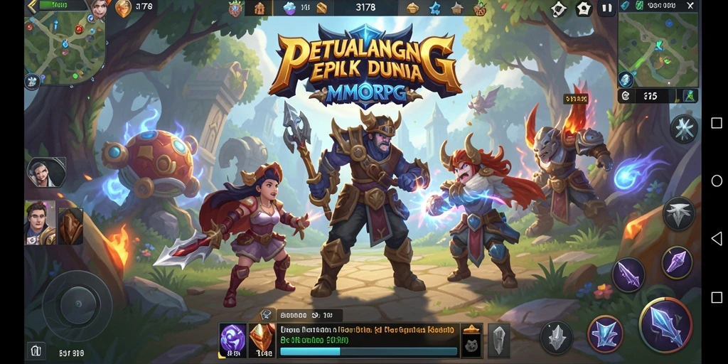 Tangkapan layar utama dari gameplay <strong>3178</strong> menampilkan pertempuran seru di dunia MMORPG.