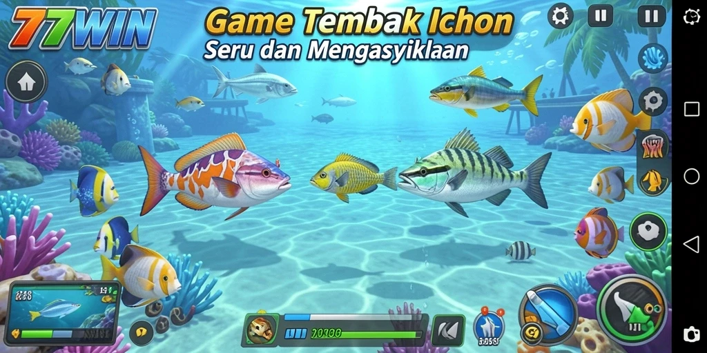 Tangkapan ikan yang seru dalam gameplay 777WIN.