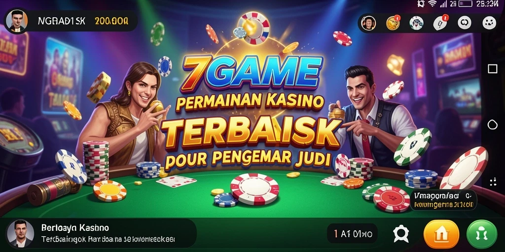 Tampilan menarik gameplay Kasino di 7GAME.
