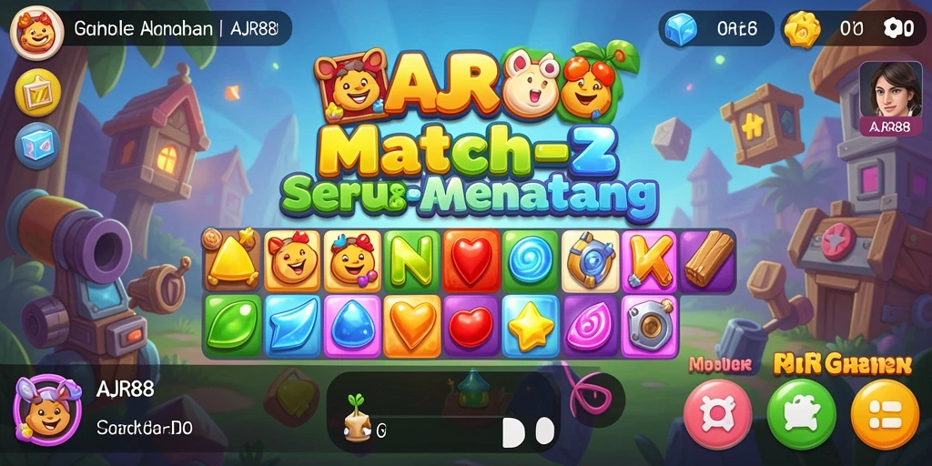Tampilan menarik dari gameplay seru AJR88 yang penuh warna.