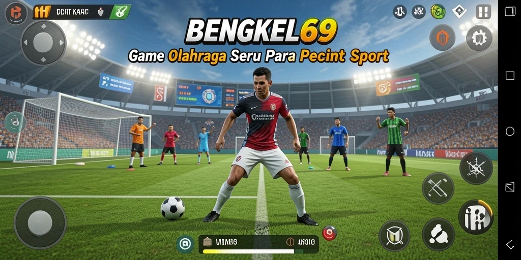 Screenshot gameplay BENGKEL69 dengan aksi seru di lapangan.