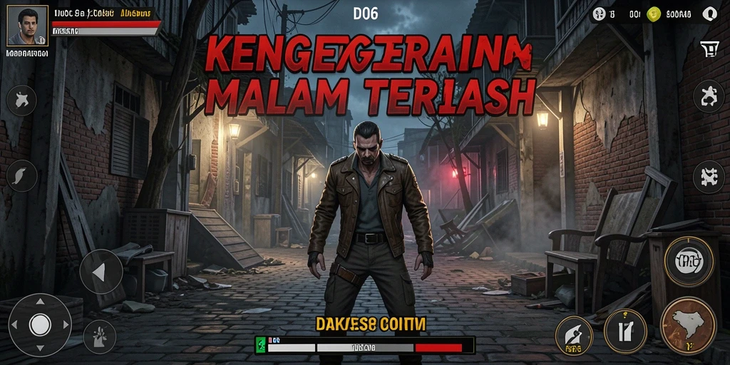 Screenshot utama D06 menunjukkan suasana mencekam dalam gameplay yang intens.