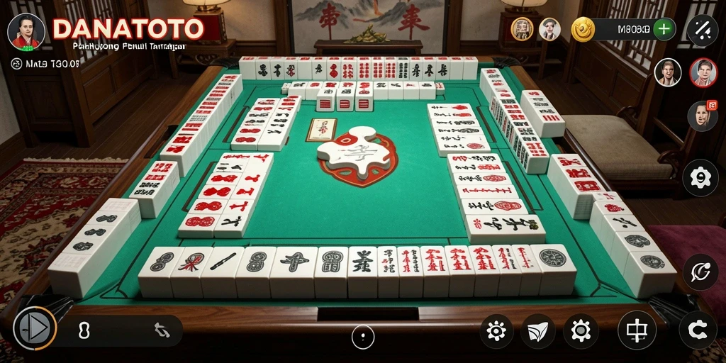Tampilan gameplay menawan dari DANATOTO dengan Mahjong.