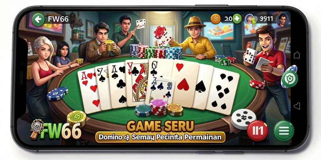 Tampilan seru gameplay domino di FW66, penuh aksi dan strategi.