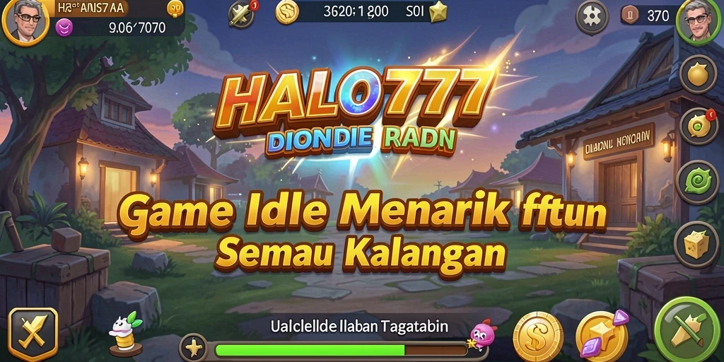 Tampilan gameplay HALO777 yang santai dengan aksi menunggu yang menyenangkan.