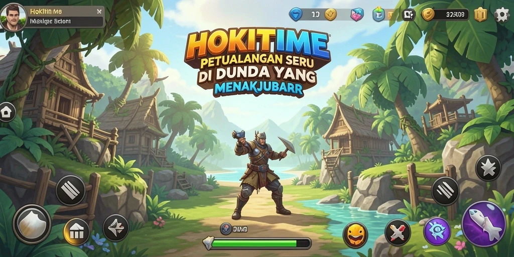 Tampilan menarik dari gameplay petualangan di HOKITIME.
