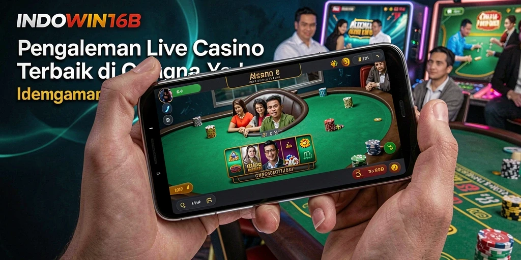 Tampilan gameplay Live Casino yang mendebarkan dari INDOWIN168.