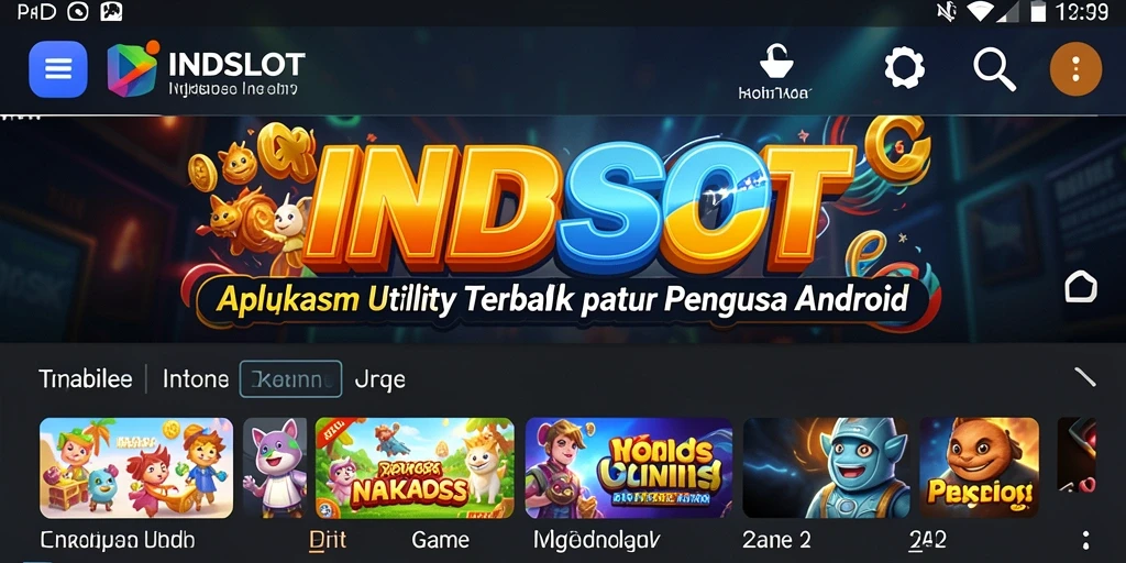 Screenshot INDSLOT menampilkan tampilan antarmuka pengguna yang intuitif.