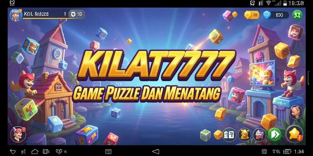 Tampilan menarik dari gameplay Puzzle KILAT777 yang menantang.