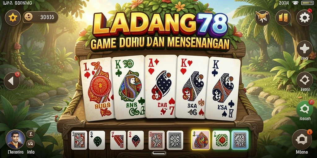 Tampilan gameplay seru dari aplikasi LADANG78 yang penuh tantangan.