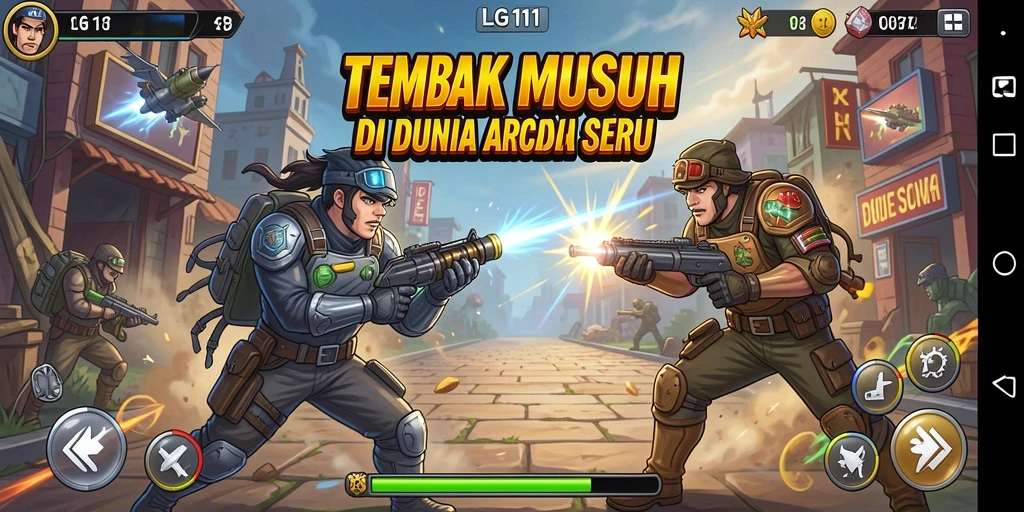 Tampilan seru dari gameplay LG111 yang penuh aksi.