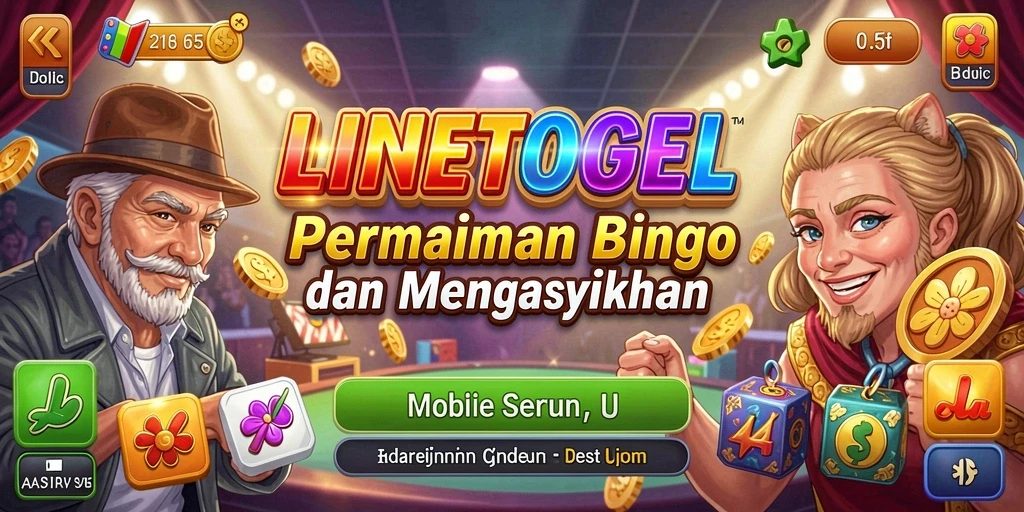 Tampilan utama gameplay Bingo yang menakjubkan di LINETOGEL.