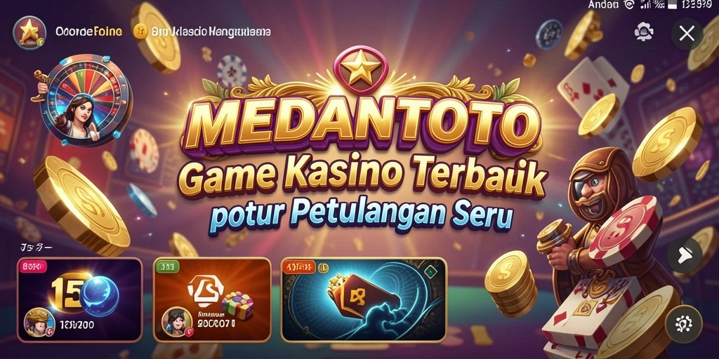 Tampilan menarik dari gameplay Kasino di MEDANTOTO.