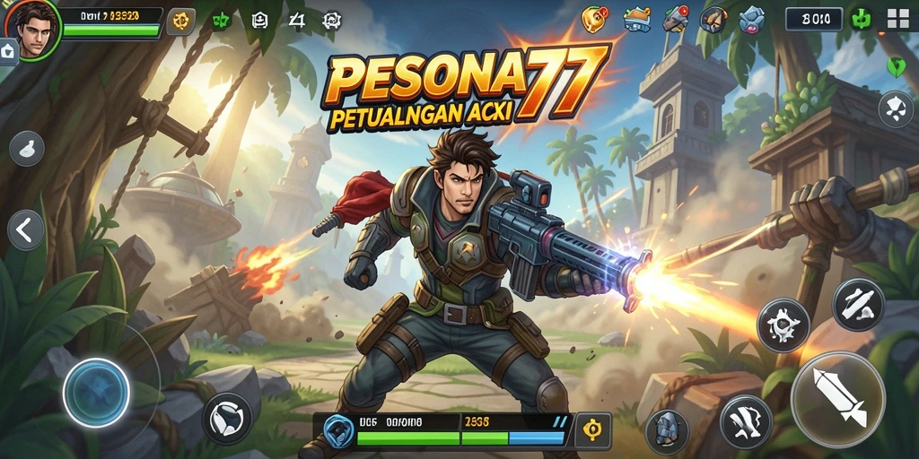 Tampilan gameplay PESONA77 yang memikat dan penuh aksi.