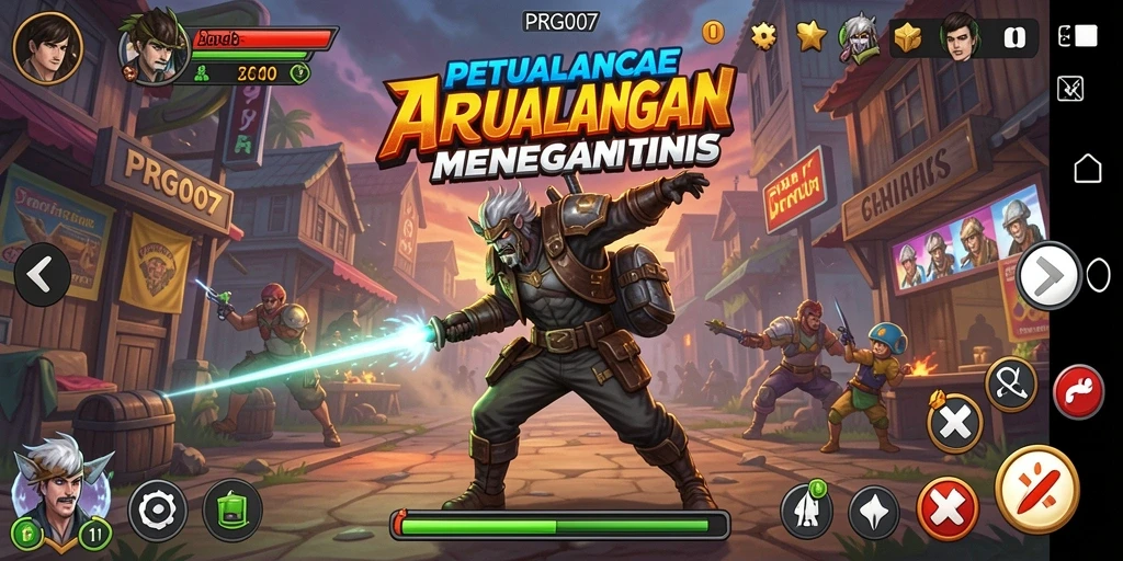 Tampilan gameplay PRG007 yang intens dan penuh aksi.