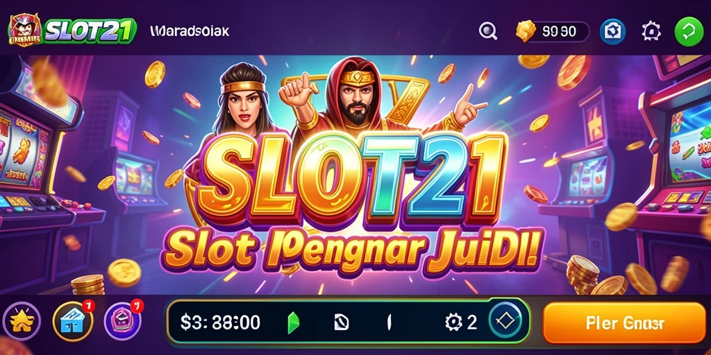 Gameplay SLOT21 yang seru dan menegangkan di layar.
