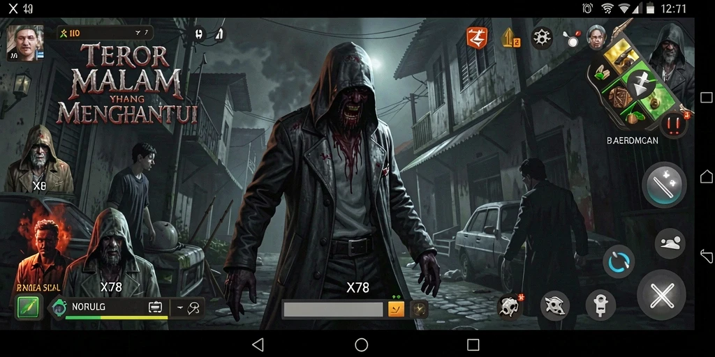 Gameplay menakutkan di dalam rumah tua yang angker.